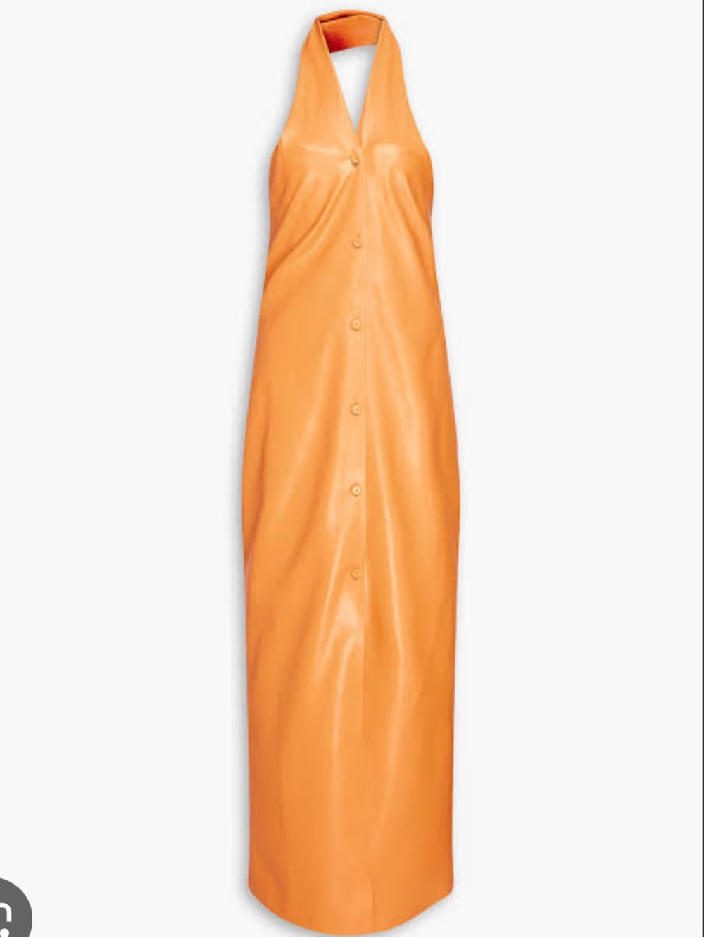 Nanushka Halterneck Orange Dress
